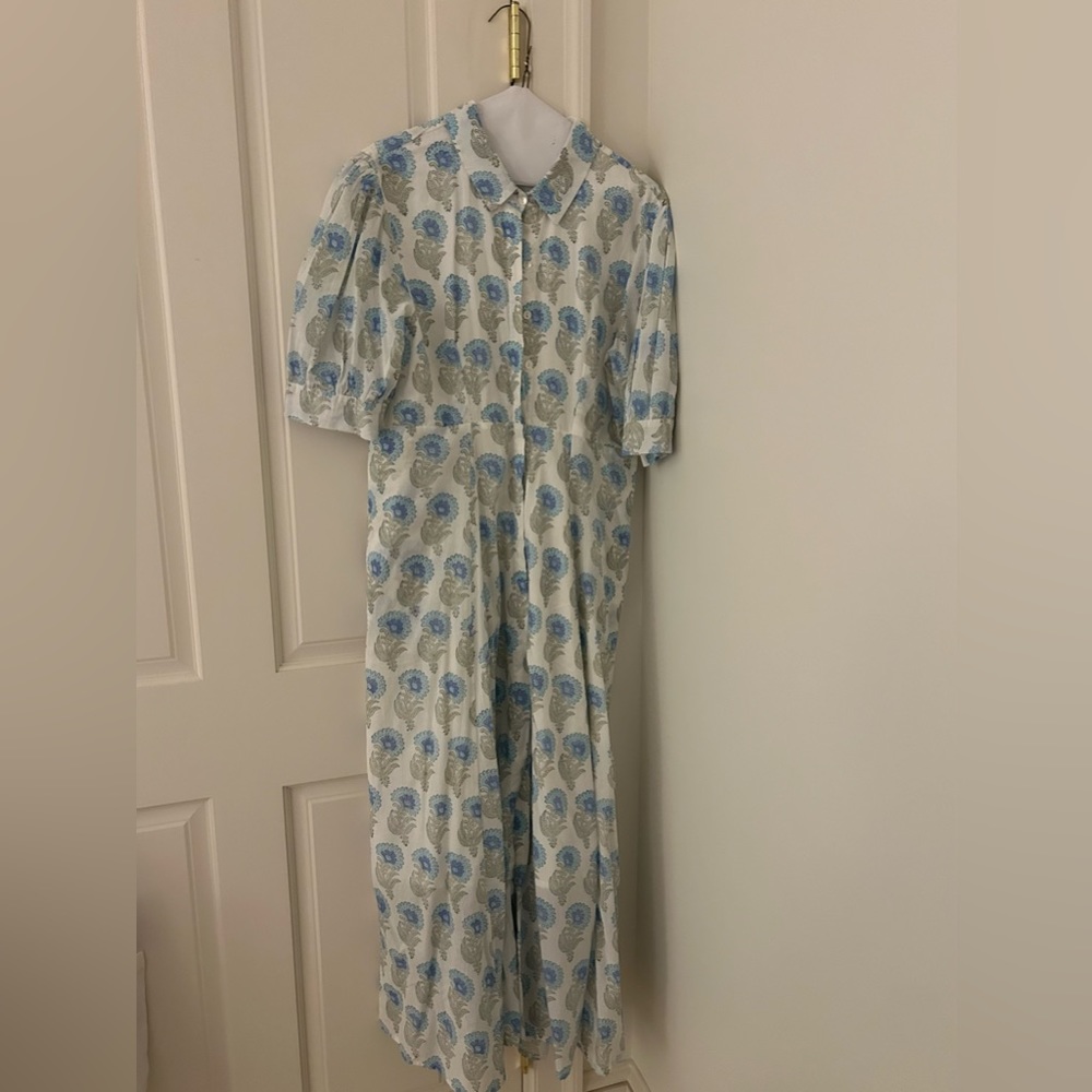 Julia Amory India Amory Puff Sleeve Long Dress